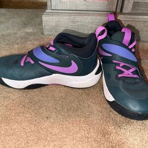 Nike Kids' Black and Pink Sneakers